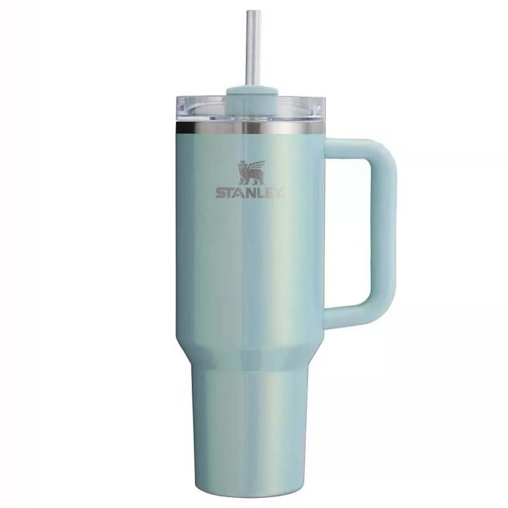 stanley 40oz quencher tumbler in blueberry milk